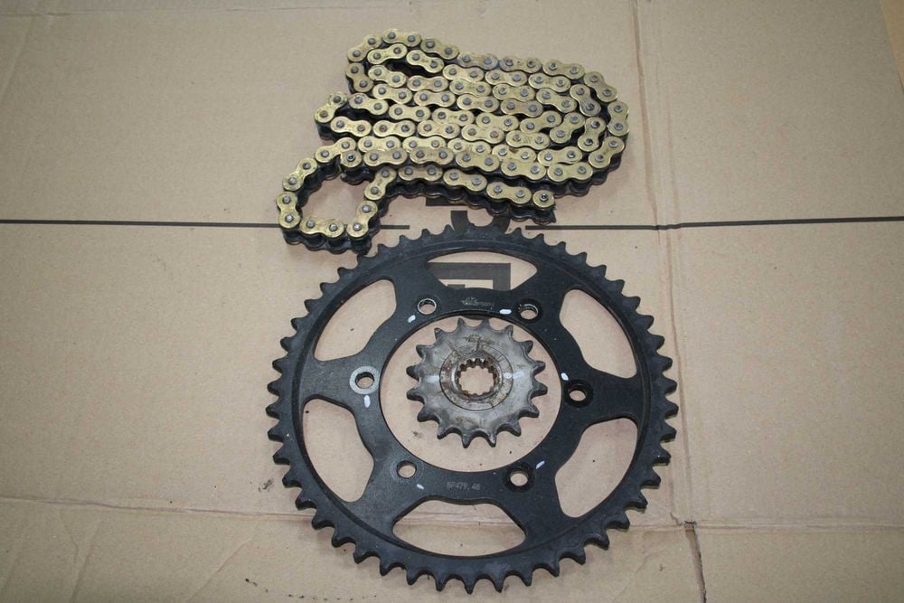 Napęd Łańcuch DID 530 VX3 Zębatki 16-48 Yamaha R6 5SL RJ05 RJ09 03-05