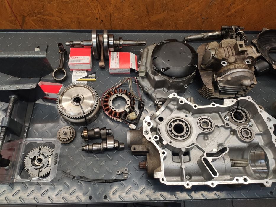 Części Yamaha grizzly kodiak 350 Wał Głowica Silnik Skrzynia