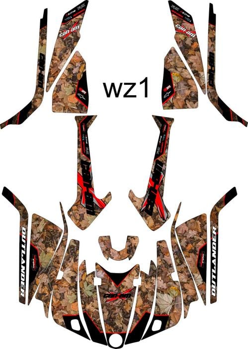 Naklejki CAN AM OUTLANDER 450-570 L MAX 2014-23r Okleina CAN-AM