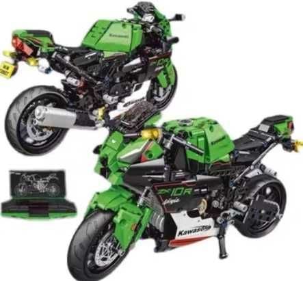 Klocki wzór LEGO Kawasaki Ninja ZX10R Dla Klienta Pudełko