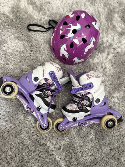 Łyżworolki Nils Exstreme rozmiar s 30-33 + kask i ochraniacze