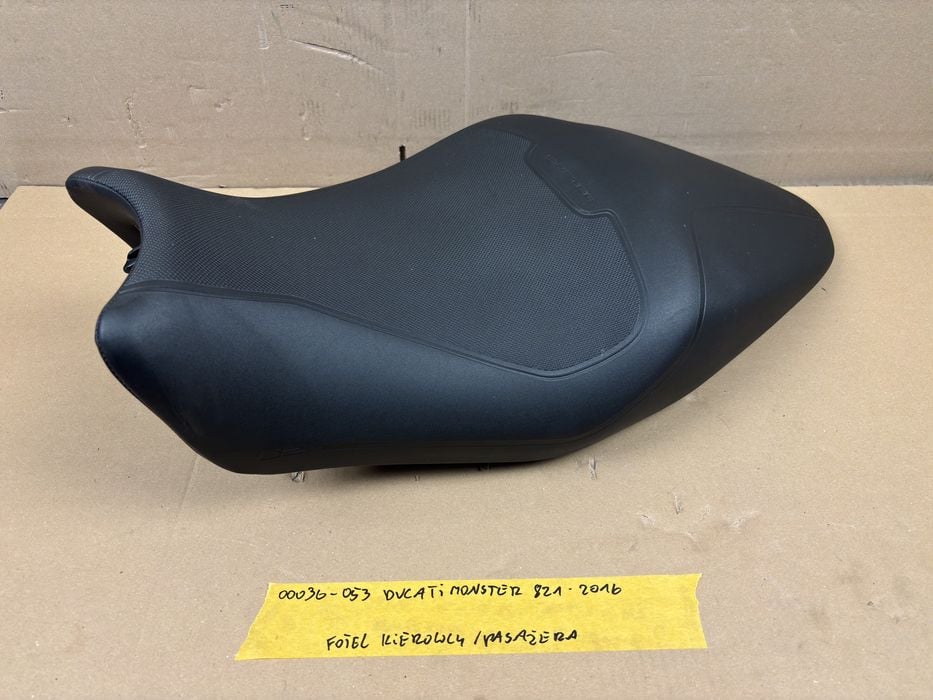 Ducati Monster 821 Fotel Siedzenie Kanapa Kierowcy Pasażera 2016