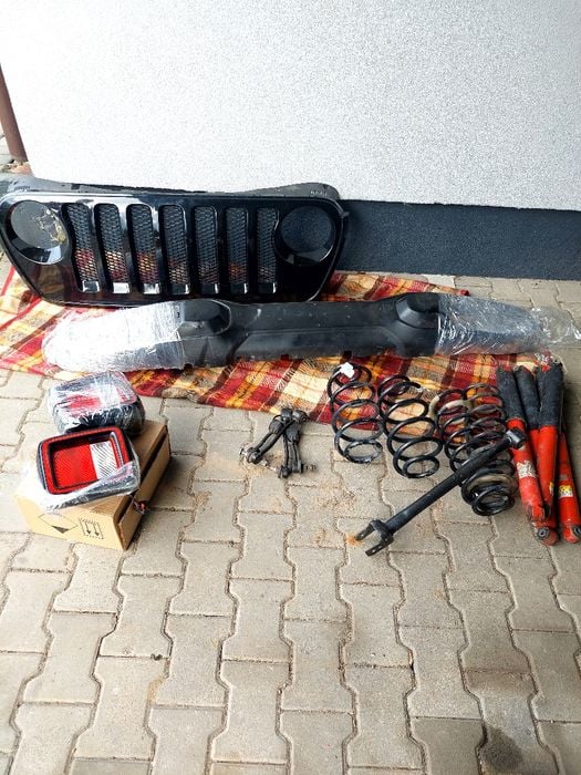 Jeep Wrangler JL Części grill, zderzak, łączniki, sprężyny, amortyzatory