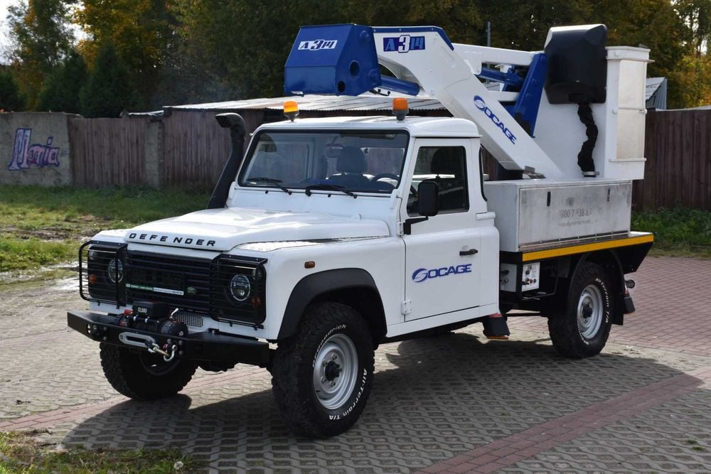 Podnośnik koszowy zwyżka Land Rover Defender Socage 2013r.F-VAT