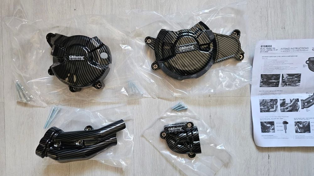 GB RACING zestaw osłon DEKLI SILNIKA YAMAHA MT-07 / R7 / Tenere 700
