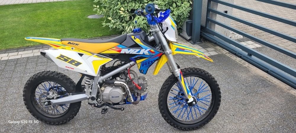 Motocykl cross MZK 125 dla dziecka e-starter b.db. stan tylko 21 mth