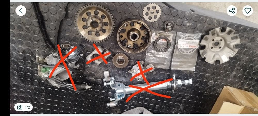 Części rower Yamaha grizzly 700 550