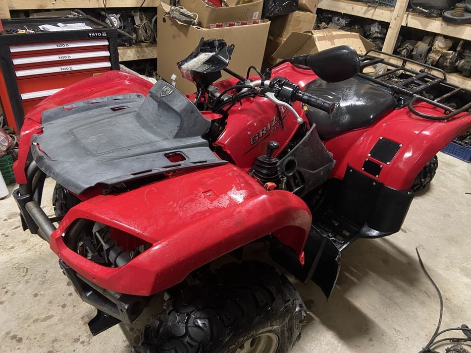 Rama wahacz piasta półoś dyfer sterownik Yamaha grizzly 660 wydech