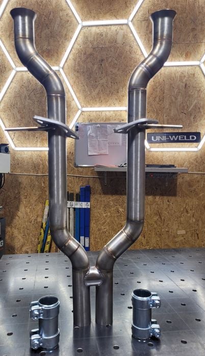 Środkowa sekcja muffler delete, przelot, Dodge Durango Jeep Cherokee