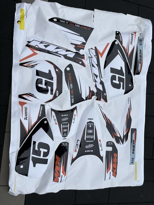 Okleina KTM LC4 Exc komplet naklejek KTM naklejki nowe