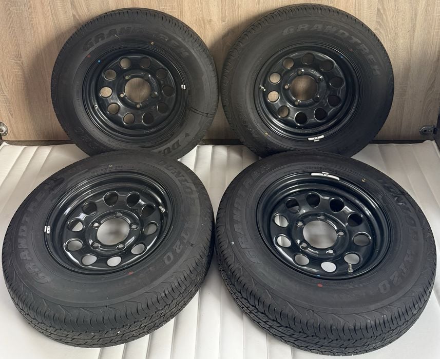 K.6 Koła stalowe Suzuki Jimny 5,5jx15” 5x139,7 opona lato 195/80 R15