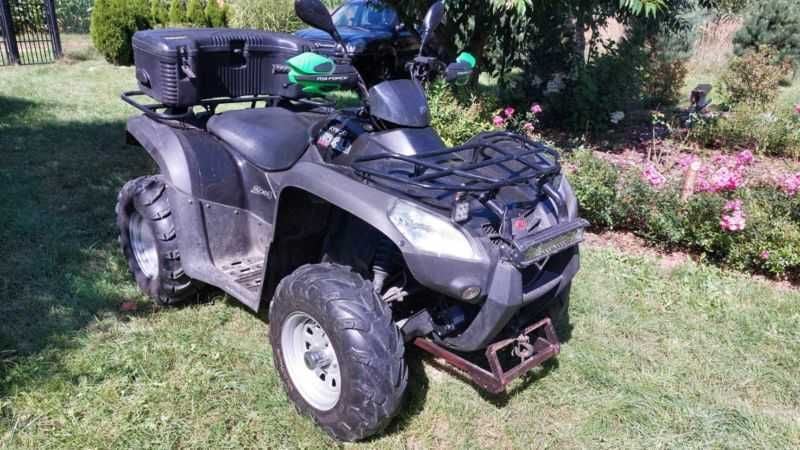quad MXU 500  wyciągarka halogen led pług kufer  2010 zarejestrowany