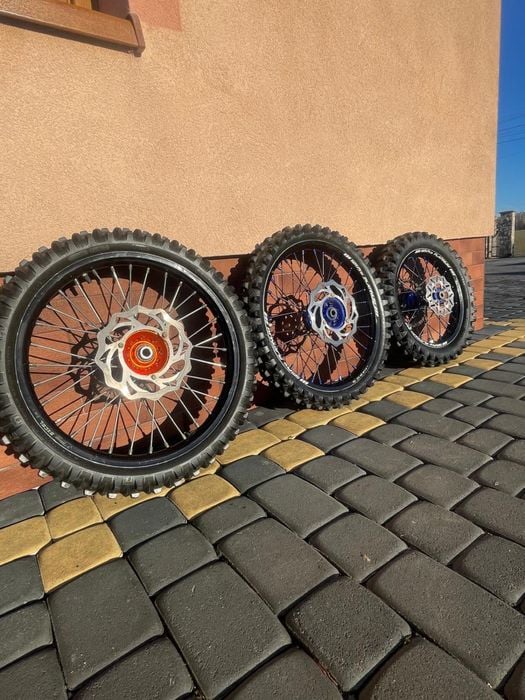 Koła felgi dla KTM 65 SX (DUŻE KOŁA)SM Pro Platinum + Opony 14/17