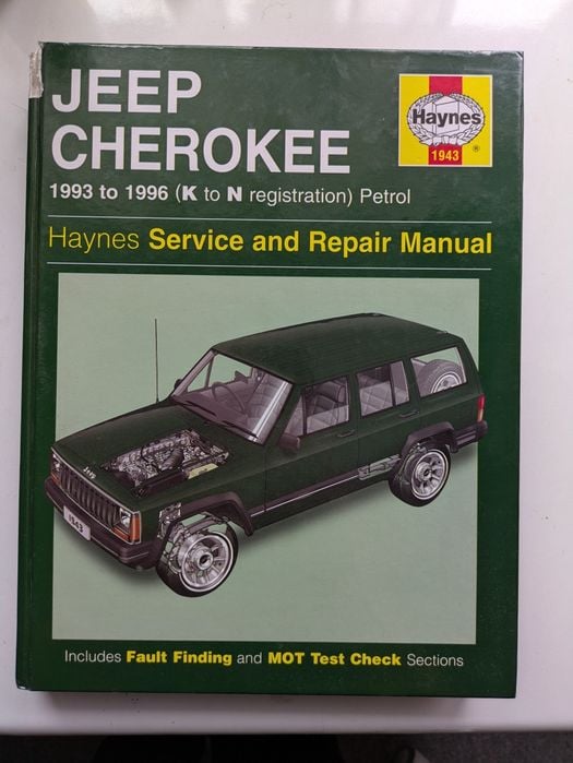 Książka napraw HAYNES JEEP CHEROKEE wersja angielska