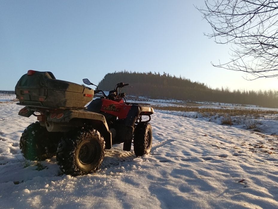 Yamaha grizzly YFM 600 4x4 pług, nowe opony!