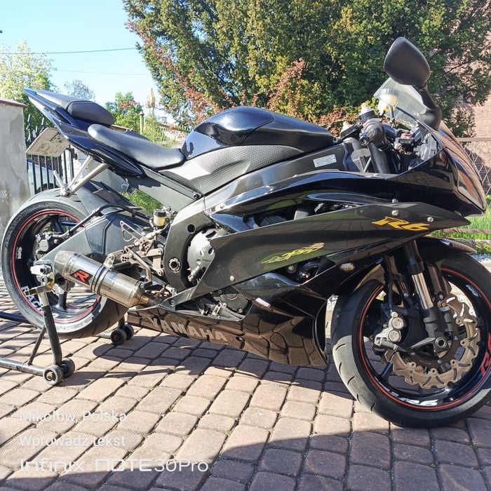 Yamaha R6 2006 przebieg 60 tys bez wkladu, przygotowany do sezonu