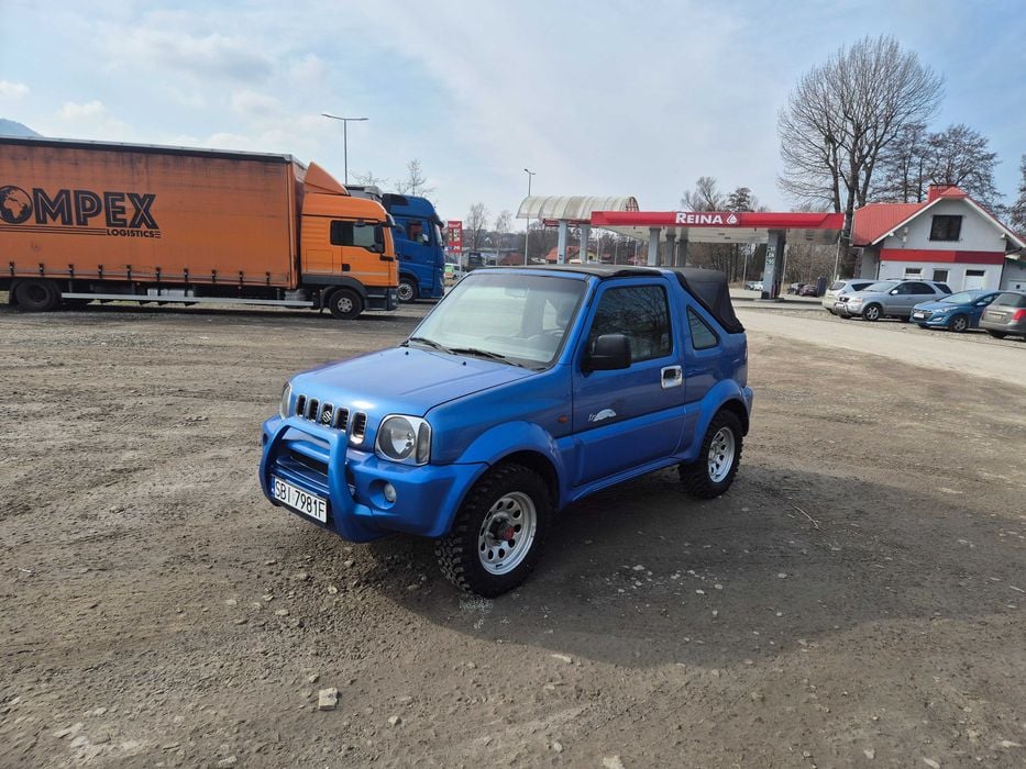 Suzuki Jimny 4x4 * 165-tys km przebieg * Cabrio * 1,3 benz 80KM * HAK