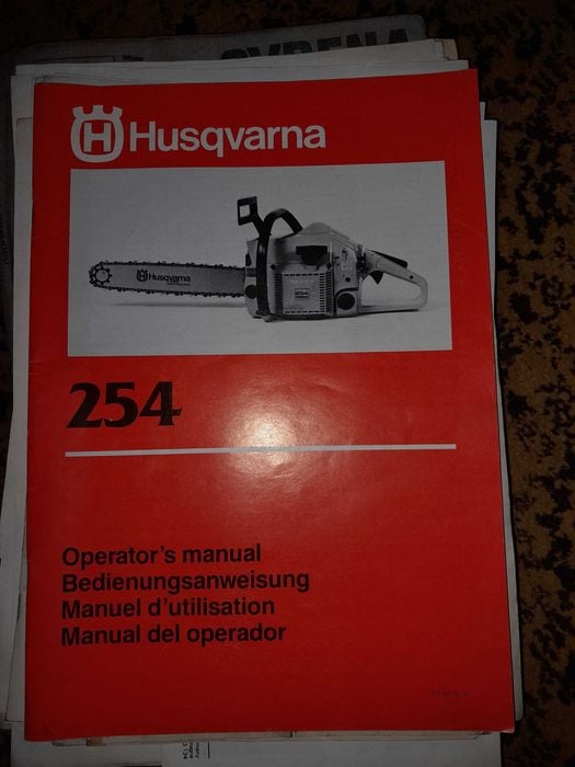Instrukcja obsługi pilarki husqvarna 254