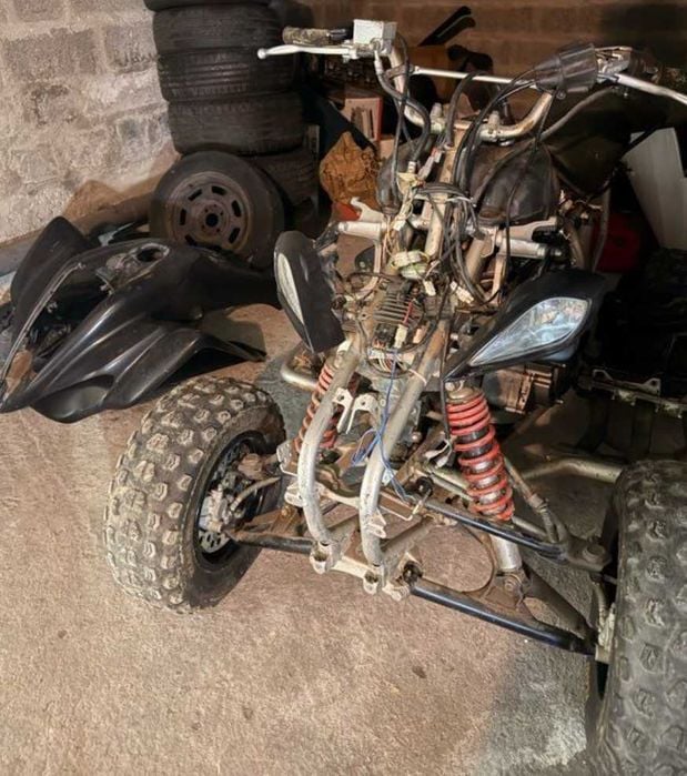yamaha raptor 350 rama dok. silnik gaznik wahacz os rozrusznik zaplon skrzynia kosz stator modul