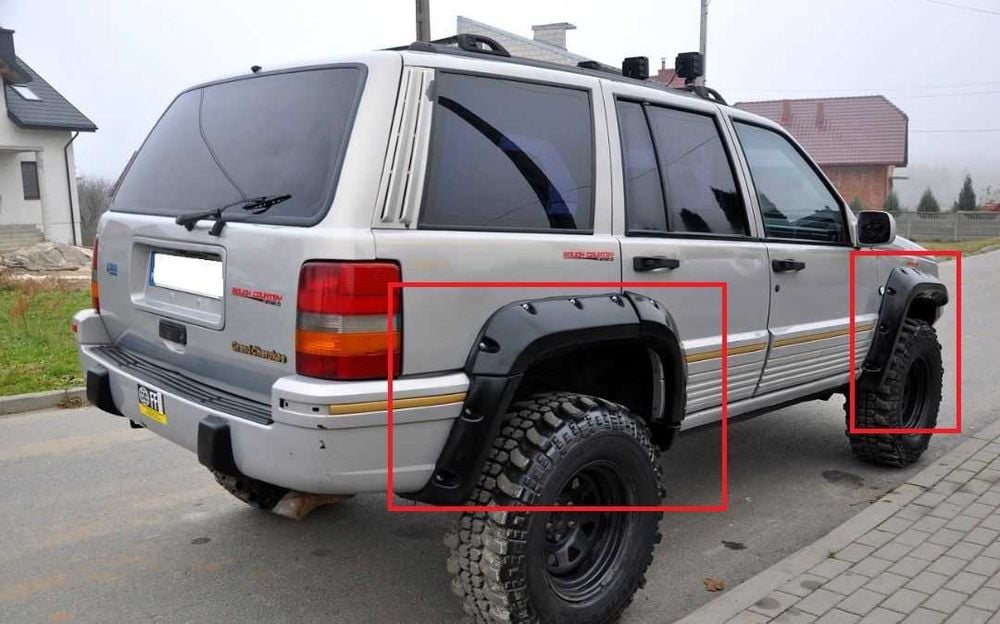 JEEP GRAND CHEROKEE ZJ - poszerzenia nadkoli 12CM