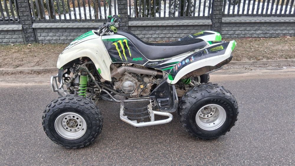Kawasaki KFX 700 homologacja neftabry alu xenon AKRAPOVIC nowe opony
