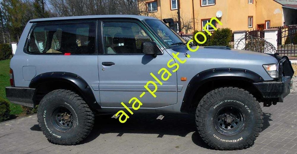 Nissan Patrol Y61 - 3 drzwi krótki GU2 GU3 GR GR2 poszerzenia nadkoli