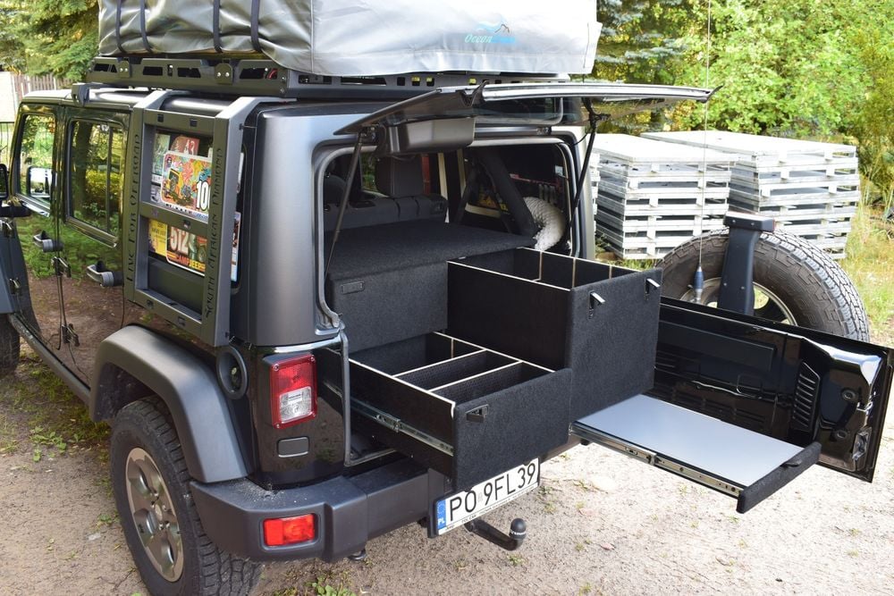 JEEP WRANGLER zabudowa wyprawowa
