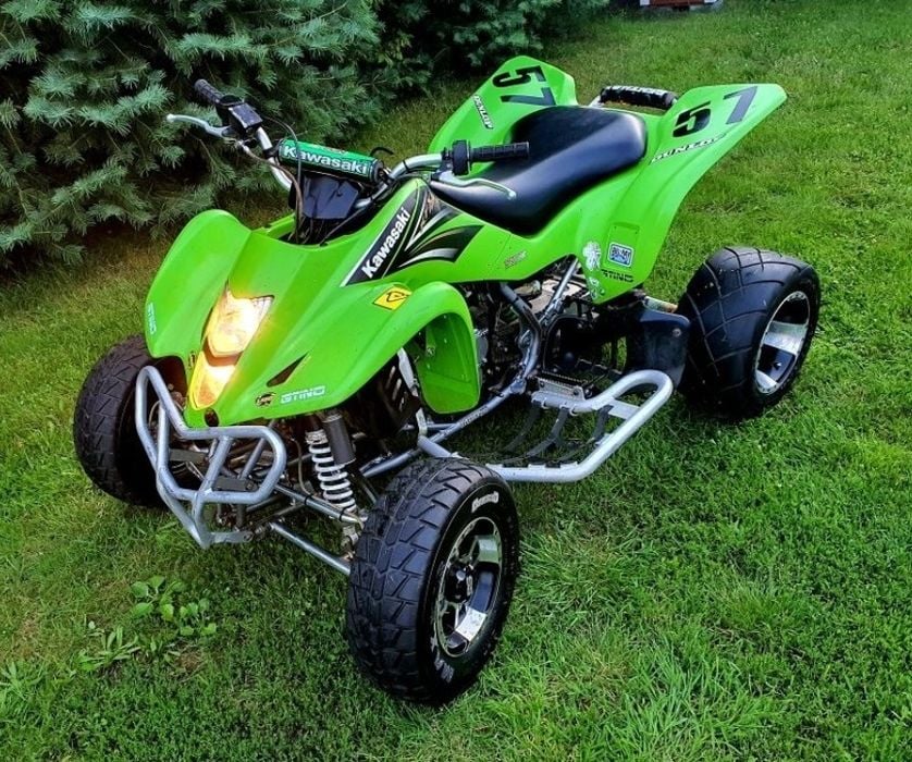 Quad KAWASAKI kfx 400CC mały ale wariat :) szeroka ośka