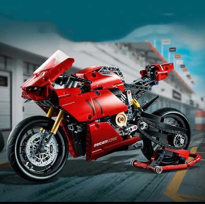 Klocki wzór LEGO Ducati Panigale V4 Motocykl Prezent Wyścigowy
