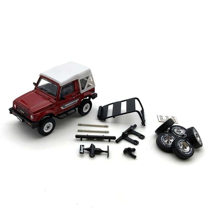 Suzuki Jimny SJ413 RHD red - skala 1:64 - BM Creation