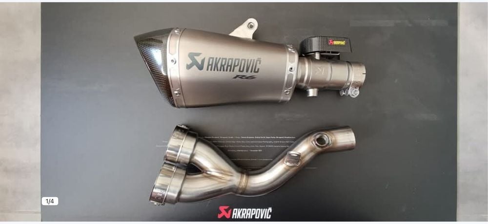 Akrapovic Yamaha R6 RJ15 + decat Dominator, Oryginał!