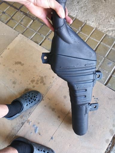 YAMAHA XT600 E 3TB Výfuk kolektor tlumič kryt