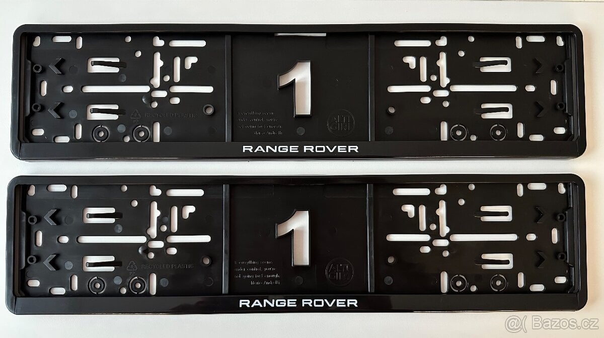 Range Rover podložky pod SPZ