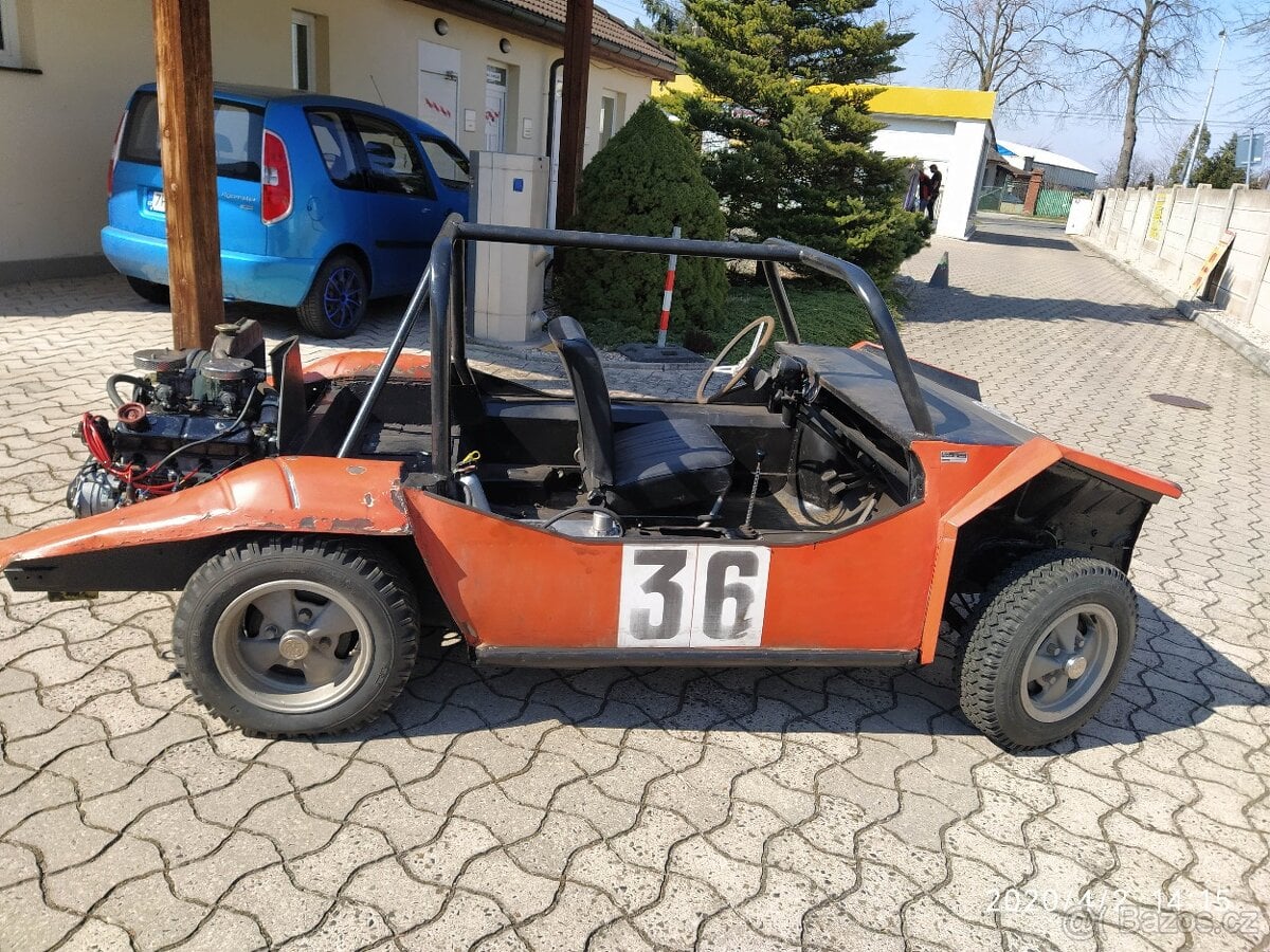 Závodní ŠKODA BUGGY - originál, rok 1970 Švédsko
