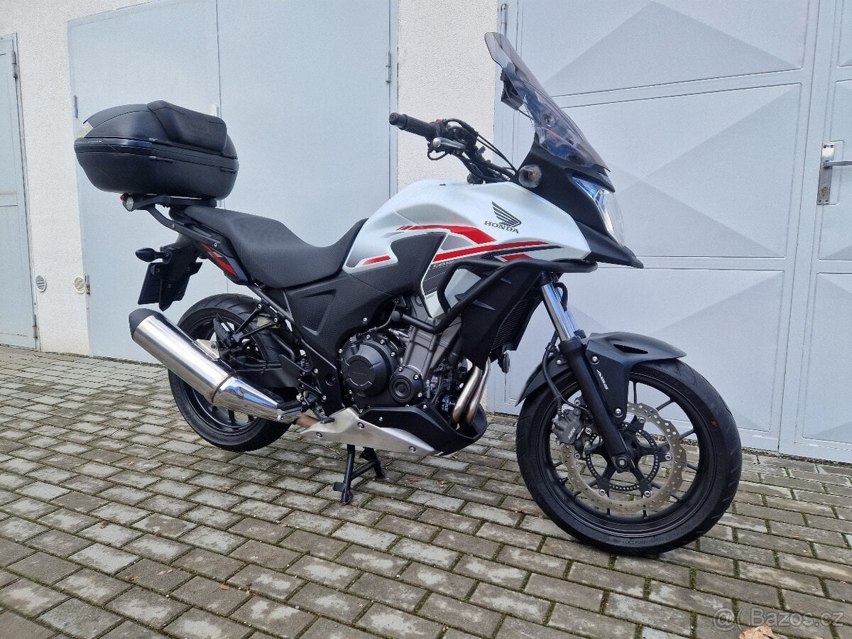 Honda CB500X, 35Kw A2, 2015, ABS, kufr, navigace