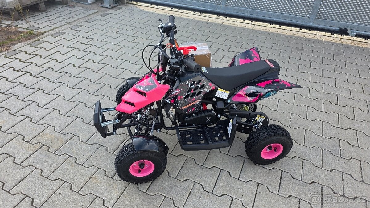 Dětská dvoutaktní čtyřkolka ATV Repti Nitro 49ccm růžová