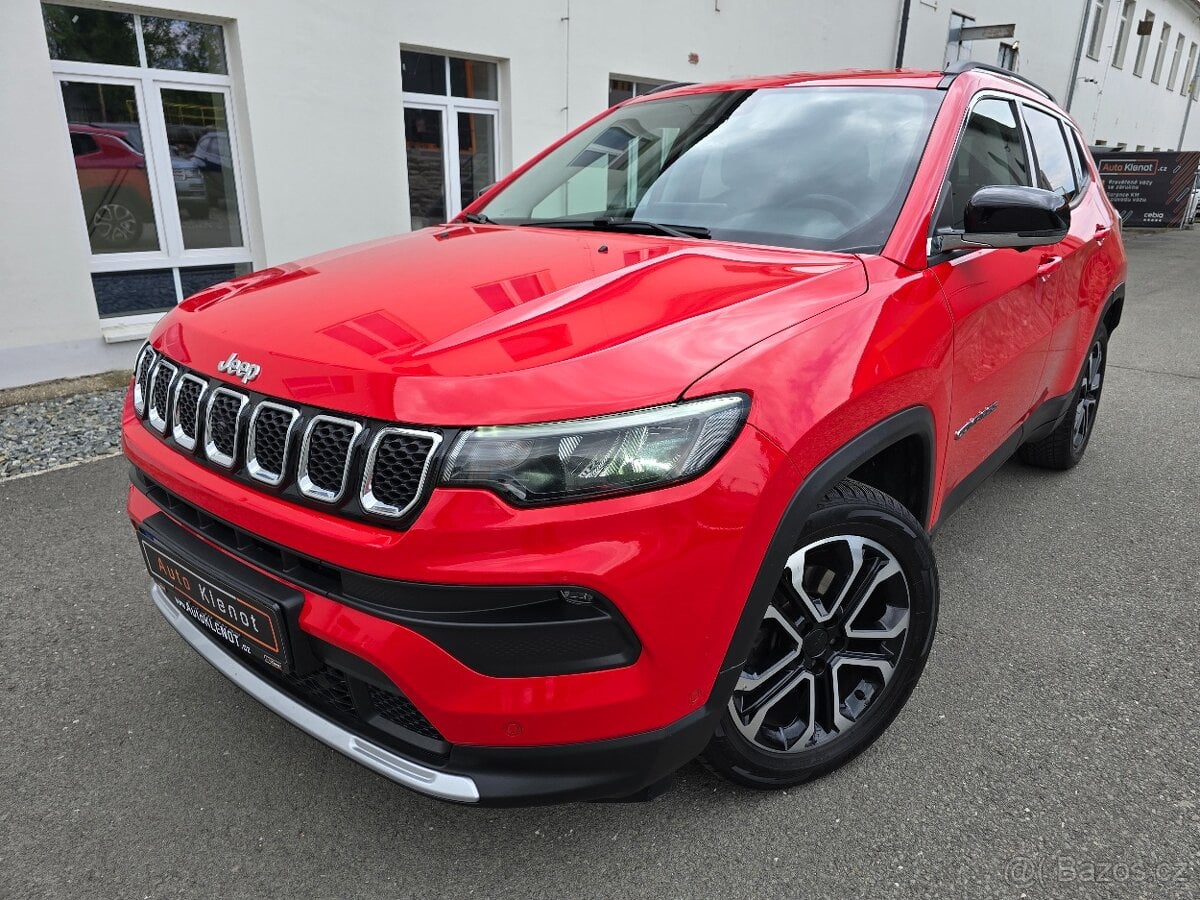 JEEP COMPASS 1,3 110kW LIMITED 2022 KAMERA NAVI KŮŽE ČR -DPH
