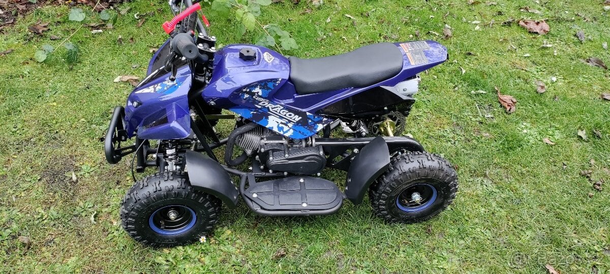 Nová modrá dětská čtyřkolka 50ccm Dragon