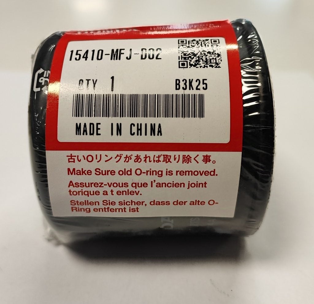 Olejový filtr na Honda CBR - 15410-MFJ-002