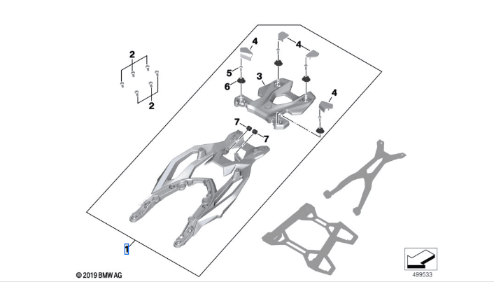 Nosič kufrů a zadní nosič pro BMW F900XR - F900R