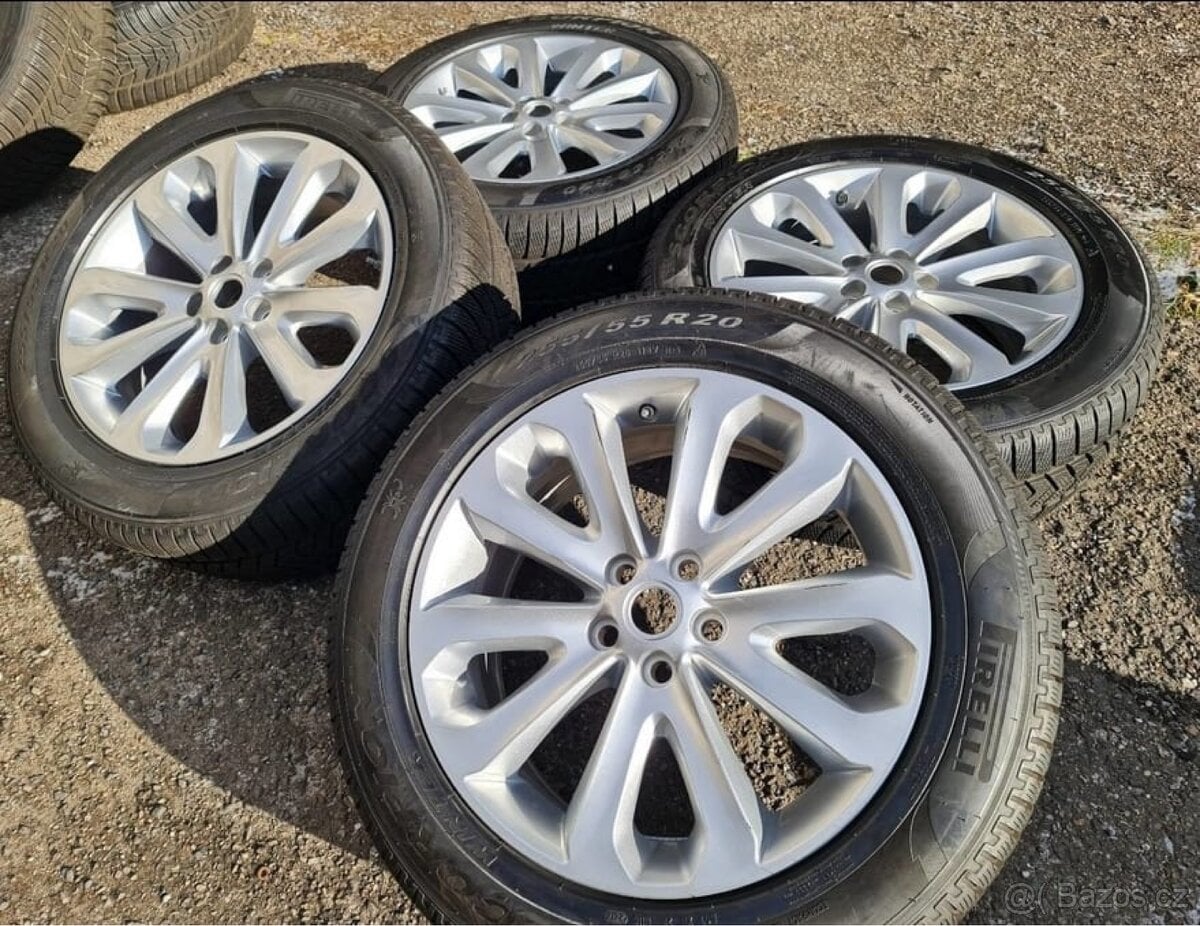 Zimní Alu kola Land Rover  R20" – originál sada s pneu