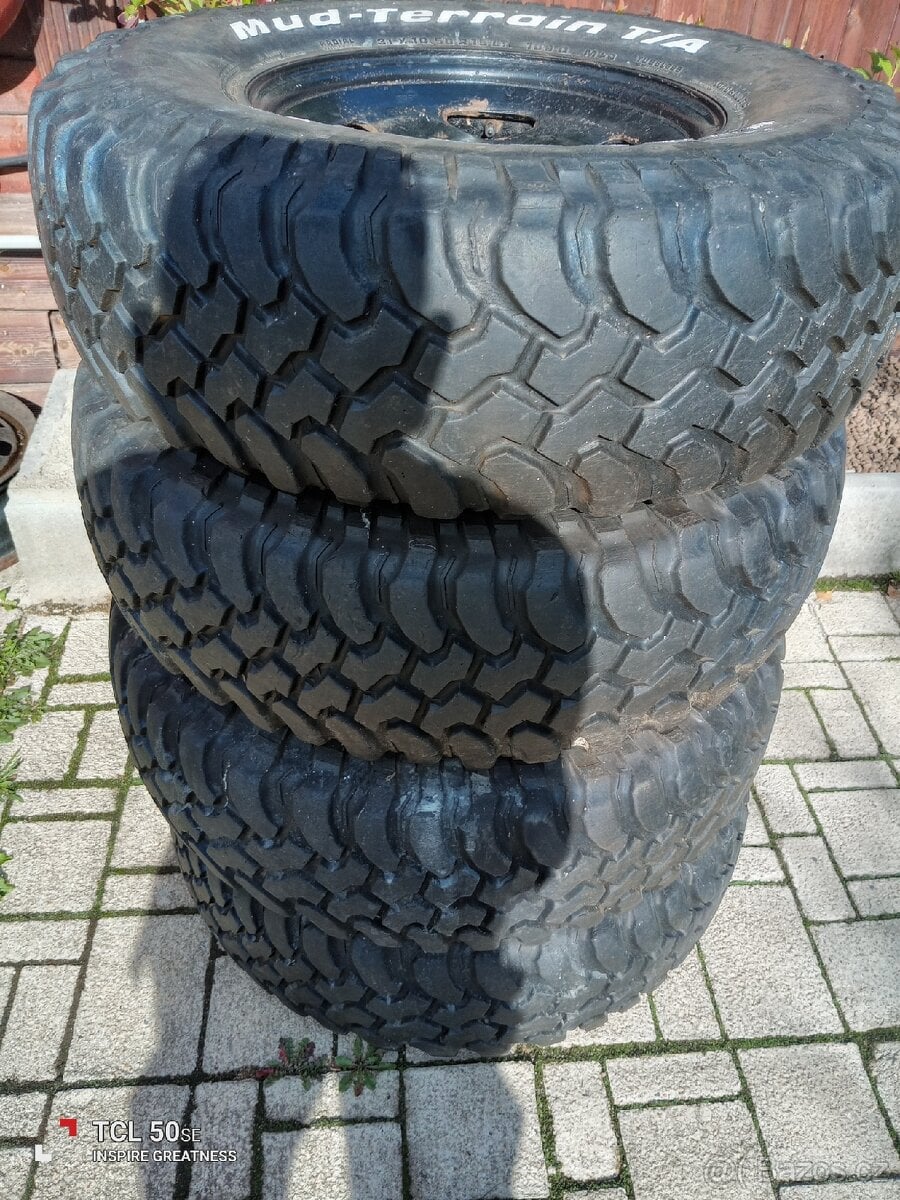 4ks disk R15 (6x139,7)+ 4ks pneu 31x10,5R15