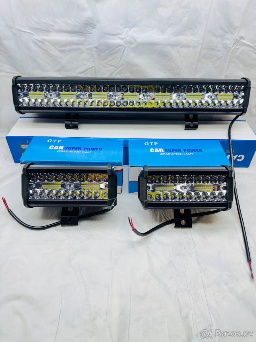 LED rampa  420W + 2x svetlo ,off-road sada
