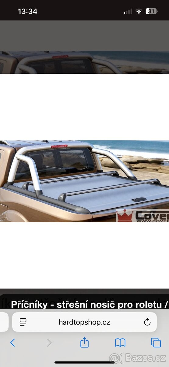 Pricniky na korbu nissan navara