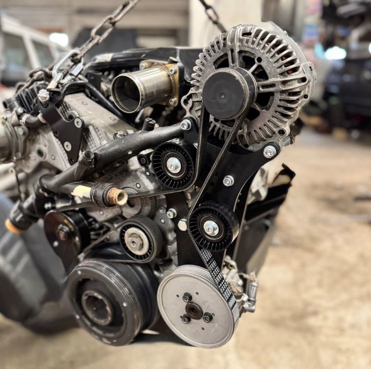 NISSAN PATROL M57 SWAP - PŘEMÍSTĚNÍ ALTERNÁTORU