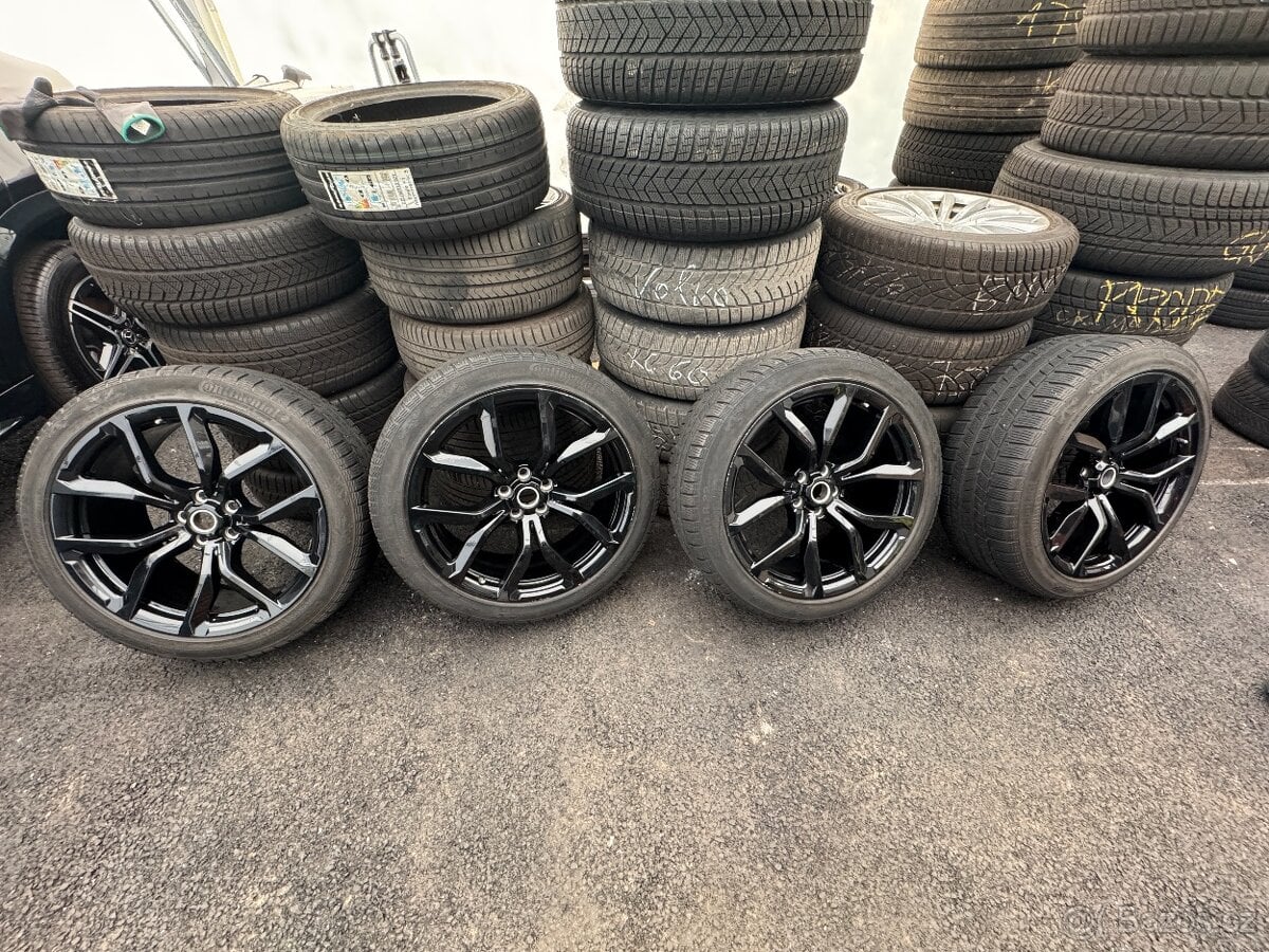 Prodam orig ALU kola R22 Range Rover vč zimnich pneu.