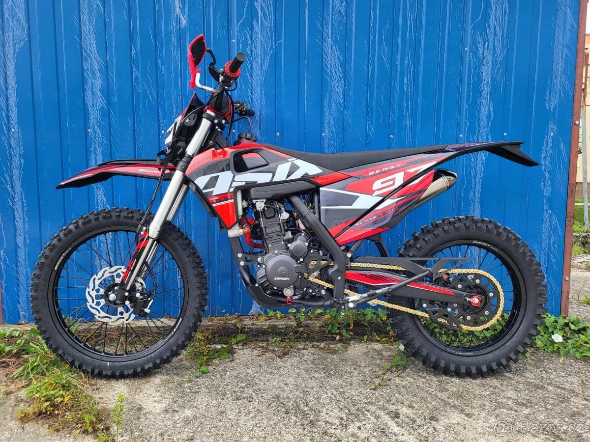 Enduro ASIX XT97 300cc vodník 21/18 červená