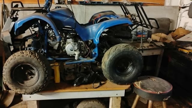 detská ctyrkolka 125 ccm na dodelani