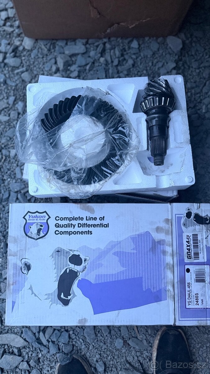 Přední+zadní hruška diferenciálu na Dana44 Jeep wrangler JL