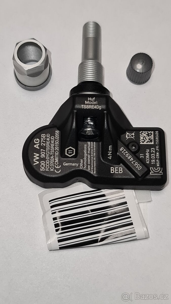 TPMS snímač tlaku v pneumatikách VW AUDI PORSCHE BENTLEY